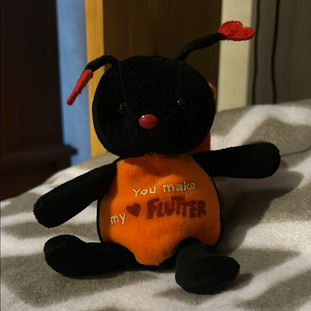 Black and Orange Plush Toy